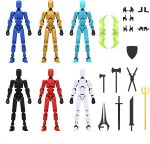 MerryXD 6 Pack Assembly Completed T13 3D Action Figure,Dummy Nova Titan Lucky 13 Action Figure 3D Printed Multi-Jointed Movable Toy - Image 2