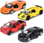 Metal Diecast Cars Toy,1:36 Pull Back Toy Cars with Opening Doors,4 Pack | Kid Race Cars Toys Set,Boy Model Toy Car for Age 3 4 5 6 7 8 9 10 11 12 Year Old Gift - Image 2