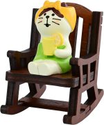 Mevodeata Cute Mini Cat Figurine with Rocking Chair - Resin Collectible Desk Decor, 1.5" Tiny Cat Statue for Home & Office - Gift for Cat Lovers - Image 2