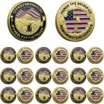 Military Challenge Coin, We Stand for The Flag, 10pcs | Veteran Memorial Day, Commemorative, Army Military Coins for Veterans - Image 2