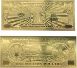 Miss Lady Liberty 1 Million Dollars Original 24K Gold Plated Bill Collectible Banknotes for Decoration - Image 2
