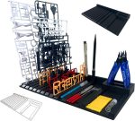 Model parts tool shelving rack, model kit tool organizing rack with storage space, suitable for displaying Gundam parts and accessories - Image 2