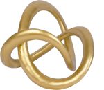 Modern Geometric Round Sculpture Gold Knot Statue Decor Tabletop Sculpture and Figurines Round Decorative Ornaments Knick Knacks Home Decor for Shelves Coffee Table Bookshelf Decoration Gifts - Image 2