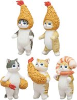 Mofusand Fried Shrimp Cat Blind Box - 1 of 5 Collectable Figurines - Fun, Versatile Decoration for Cat Enthusiasts - Image 2