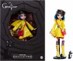 Monster High Skullector Doll, Coraline Collectible in Yellow Raincoat with Dress and Accessories Like Rag Doll, Cat Figure, and Doll Stand - Image 2