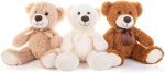 MorisMos 3 Packs Teddy Bears Bulk Stuffed Animals, Cute Small Teddy Bear Plush Toys, Little Stuffed Bear for Kids on Centerpiece Baby Shower, 14 Inches - Image 2