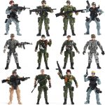 Mr.River US Army Men and SWAT Team Toy Soldiers Action Figures with Military Weapons Accessories for Kids Boys Girls,12Pcs - Image 2