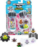 MrBeast Lab Swarms Battle Fusion Series, Collect 80+ Unique 1" (2.5 cm) Swarms, Lab Pack Includes 6 Micro Beasts, 6 Collectible Stickers & 1 Stackable Fusion Caps to Build Out Your Own MrBeast Lab - Image 2