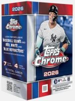 NEW 2026 ToppsCHROME Baseball Trading Card Blaster Box | Look for Baseball Seams and Red, White, and Blue Refractors - Image 2