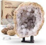 National Geographic Break Open 5 Jumbo Geodes Earth Science Kit for Kids | Extra-Large Natural Geodes, Safety Goggles, Real Crystal Interiors, Break Your Own Geodes, Earth Science, Birthday Gift - Image 2