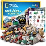 National Geographic Rock Collection with 300+ Gemstones and Minerals | Genuine Rocks, Minerals & Crystals, 2 Break-Open Geodes, Magnifying Glass, Storage Bag, Geology Gift, Birthday Gift - Image 2