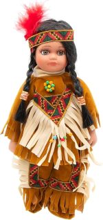 Native American Doll Magena 10-Inch Porcelain Doll - Image 2