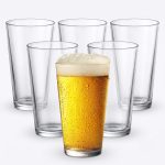 Necessia Heat-Tempered Durable Rim Pint Beer Glasses - 16oz, Set of 6 - Premium Quality, Stylish and Long-Lasting Beverage Glassware, Perfect for Home Bars, Restaurants, and Parties, Made in USA - Image 2