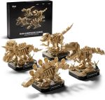 Nifeliz Mini Dinosaur Fossil Collection Building Set, NF10360 | 4 Mini Skeleton Display Models for Adults, Desk Decor for Home or Office, Gift for Dinosaur and Fossil Enthusiasts - Image 2