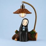 No Face Lamp Mini Resin Anime Night Light | No Face Cute Room Decor for Bedroom Shelf Office birthday, christmas, holiday,anime fans gift - Image 2