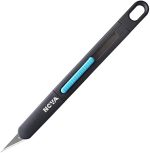 Nova Precision Craft & Hobby Knife, Premium Safety Cutter for Trimming, Vinyl Weeding and Art, Innovative Flat Design for a Better Use, Retractable #11 Fine Point Blade, Super Slim and Safe - Image 2