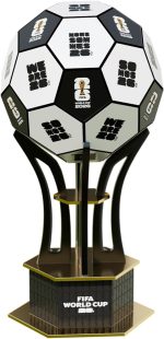Officially Licensed FIFA World Cup 2026 3D Wooden Soccer Ball Puzzle, 165-Piece DIY Assembly Model Kit, Soccer Collectible Desk Decor for Home Office Bar Shelf, Gift for Soccer Fans - Iconic Ball - Image 2