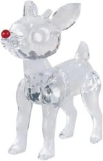 Old World Christmas Rudolph Crystal Figurine, Festive Christmas Decoration for Home Display - Image 2