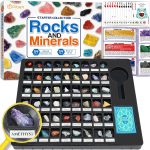 PIBEX Rock Collection Starter Kit - 54 Pcs Assorted Gemstones, Crystals, Rocks & Minerals, with Learning Book & ID Cards, Earth Science Kit Toy, A Geology Gift for Kids & Adults Ages 8+ - Image 2