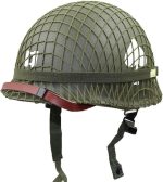 Perfect WW2 US Army M1 Green Helmet Replica with Net/Canvas Chin Strap DIY Painting - Image 2