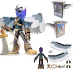 Plunderbeak Berserker Quervo Bird Pirate Action Figure Toy | 1:12 Scale, 25+ POA, Reversible Modular Wings, Magnetic Morion Helmet, Hook Blade, Rope, Bandolier, Collectible - Image 2