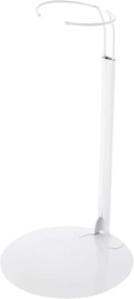 Plymor DSP-90W White Adjustable Doll Stand - Image 2