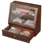 Pocket Knife Display Case for 22–30 Folding Knives, Drawer with Removable Display Shelf, Knife Organizer Storage Box, Gift for Men - Image 2