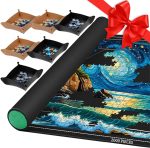 Pohxev Jigsaw Puzzle Mat Roll Up, Portable Saver Pad 48” x 31” Up to 2000 Pieces, Puzzles Matt Rollup with Non-Slip Rubber Bottom & Smooth Top. (6 Puzzle Sorting Trays & 1 Storage Bag) - Image 2