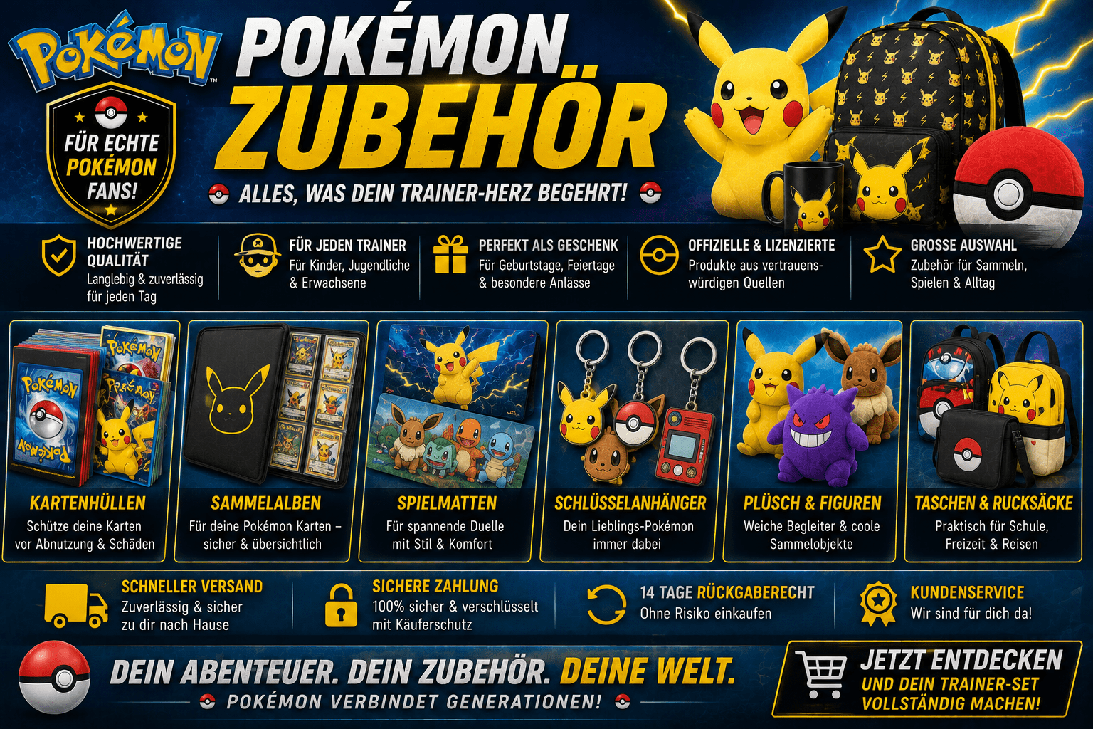 Pokémon Zubehör Pokémon Zubehör