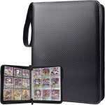 Portable 9-Pocket Trading Card Binder, Holds 1080 Cards with 60 Removable Double-Sided Sleeves, Baseball Card Binder Card Storage Organizer Album for Boys, Girls, Sports & Game Cards - Image 2