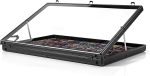 Portable Card Show Display Case 34"x22", Aluminum Trade Show Display Case with Acrylic Side & Handle & Support Rod, Large Lockable Tabletop Showcase for Baseball Sports Graded Cards - Image 2
