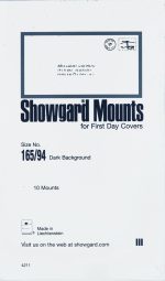 Pre-cut Black Stamp Mounts Size 165/94 - Image 2