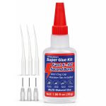 Precision Super Glue Kit, 1.06 fl oz (30g) — CA Glue with Anti-Clog Cap, 3 Metal Applicator Tips & 3 Extension Tubes — Fast-Setting Instant Adhesive for Plastic, Metal, Ceramic, Wood, Rubber & DIY - Image 2