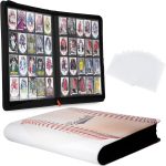 Premium 20-Pocket Sports Trading Card Binder with 100 Card Sleeves | Holds up to 1280 Cards, Zippered Collector Album Featuring Side Loading Pages for Baseball, Football & Basketball Cards - Image 2