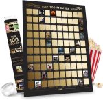 Premium Top 100 Movies Scratch Off Poster - Classic Movie Posters for Theater Room - Scratch Movie Poster - Stunning Artwork by Hand - Cool Gifts for Film Lovers (16.5" x 23.4", Unframed A2) - Image 2
