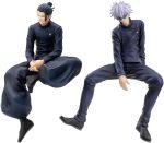 QAHEART 2pcs JJK Figure Geto Suguru Noodles Stopper, Anime Figure Model Statue Cake Topper Decoration Handmade Collectible Desktop Figure Gifts for Fans, 14cm - Image 2