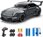 RC Drift Car, 1:24 Remote Control Car for Kids, 20KM/H 4WD High Speed RC Cars with LED Lights, Two Batteries, Extra Drifting Tires, Vehicle for Adults Boys Girls - Image 2