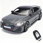 RZAPE 1:18 Scale Pull Back Toy Model Cars Compatible with Audi RS7 | Diecast Car, Remote Control Key Version Metal Toy Cars with Lights and Sounds,Gift for Children and Adult（Gray） - Image 2