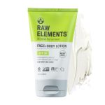 Raw Elements Face and Body Mineral Sunscreen SPF 30 Tube, 3 oz (1-Pack) | Broad-spectrum UVA/UVB protection with 80-minute water resistance, reef safe, and organic ingredients. - Image 2