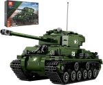 Reobrix M4A3E8 Sherman Tank Building Set WW2 Military American Armed Tanks | Building Block Set for Military Fans,World of Tanks Authorized Products 77030,Ideal Gift for Adults Boys Age 14+,836 PCS - Image 2