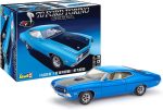 Revell 1970 Ford Torino Cobra Plastic Car Model Building Kit - 1:25 Scale | 1:25 scale model car kit, '70 Ford Torino Cobra, 128 parts, skill level 5, detailed for experienced builders ages 13+ - Image 2