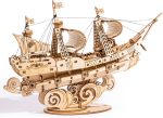 RoWood 3D Wooden Puzzle for Adults, Vintage Wooden Watercraft Model Sailboat Kit to Build, Best Gift Ideas Crafts Kit for Adults - Sailling Ship - Image 2