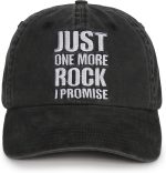 Rock Collector Gifts, Geology Gifts, Adjustable Embroidered Hat | Rock collector gifts for geology lovers: embroidered quote, washed cotton comfort, curved brim, and an adjustable buckle - Image 2