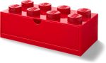 Room Copenhagen Lego Storage Brick 8 Desk Drawer, 8-Stud Stackable Tabletop Storage Box, 12.4 x 6.2 x 4.4 in, Bright Red | Stackable Storage Box | Storage with Lid | Toy Organization | 8-Stud Stackable - Image 2