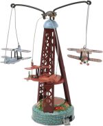 Rotating Biplane Toy, Iron Retro Aircraft Glider Biplane Pendant Model Airplane,Christmas,Home Decor,Ornament,Desktop Decoration - Image 2