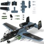 SEBUNAS 1:72 Scale A-10 Thunderbolt II Warthog Highly Detailed Plastic Assembly Model Kit Accurate Reproduction with Paint Scheme Collector's Choice Gift for Adults and Kids(43PCS) - Image 2