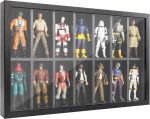 SIXPOINTS 3.75 inch Action Figures Clear Display Case,12 Compartments Wall-Mounted Doll Storage Box Fit for 1/18 Scale Star Wars Black Series /Marvel Legends /DC/ GI Joe etc Figure Toy - Image 2