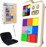SMILESSKIDDO Kids Games Brain Teaser Slide Puzzle, with 1000+ Challenges | Original 3 Modes, Travel Toys Electronic Sliding Gifts for Boys & Adults, Fun Unblocking Logic Toy for Kid - Image 2