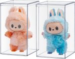 STORi Clear Plastic Stackable Display Case with Lid, Set of 2, Store Figurines, and Plush Collectibles, Box for Action Figures, Made in USA - Image 2
