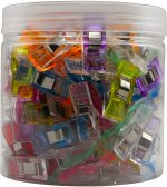 Sewing Clips,100 Pcs,Sewing Clips for Fabric | Fabric Clips for Sewing and Quilting,Quilting Clips for Binding,Sewing Accessories and Supplies(9 Colors) - Image 2